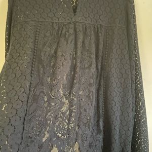 Torrid - Black lace blouse - Size 1x 14/16